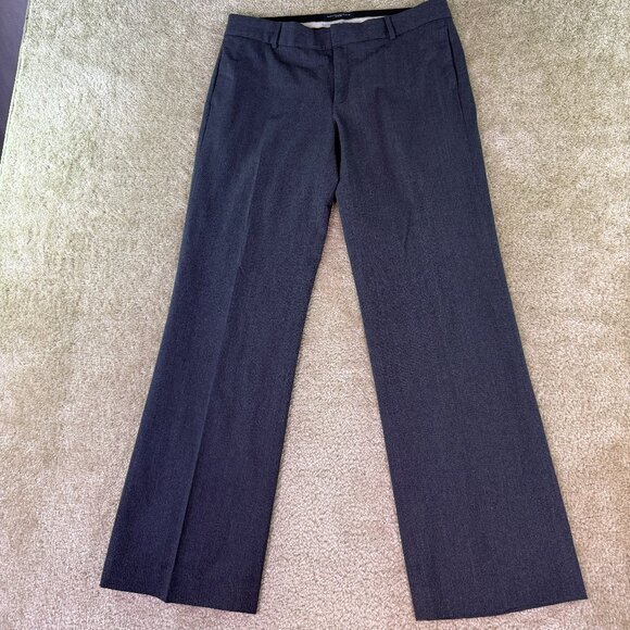 Banana Republic Pants Womens Size 8 33x31 The Martin Fit Wool Gray Bootcut E608 - Picture 1 of 13